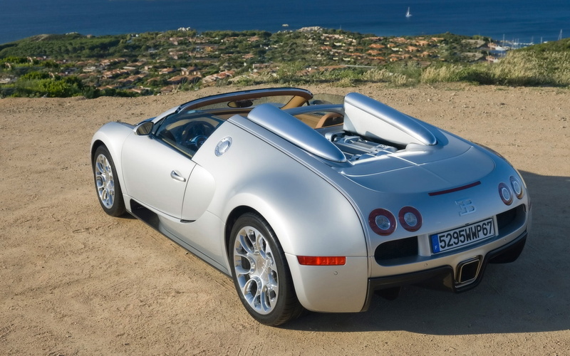 Bugatti Veyron, Bugatti Veyron Cabrio, bugatti, angle, veyron, grand, sardinia, sport, 1080P, rear