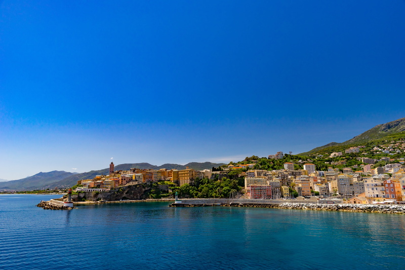 5K, sky, vacations, house, travel destinations, mountain, water, city, land, background, sardinia, scenics - nature, panorama, clear sky, travel, blue