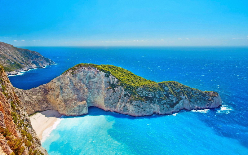 waters Edge, bay, solid, Beach, mediterranean Sea, tourism, mediterranean Countries, scenics, formation, land, greece, Cliff, scenics - nature, outdoors
