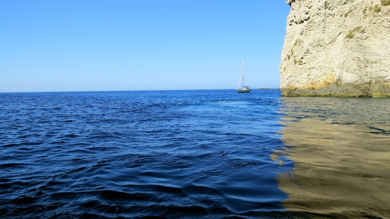 tranquility, mediterranean Sea, water, holidays, color blue, zakynthos, rock, mediterranean, the sun, near, sicily, horizon over water, wave, travel, yacht