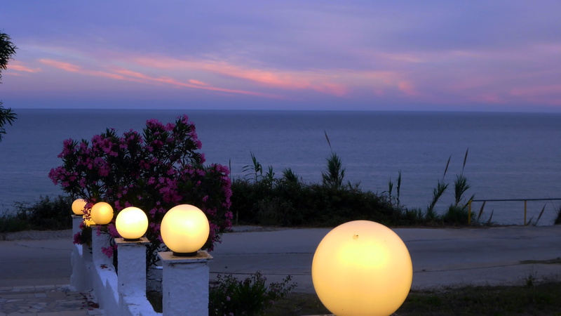 dark, lighting, outdoors, abendstimmung, coast, illuminated, horizon over water, near, lighting equipment, water, brown, plant, dusk, mediterranean, holiday