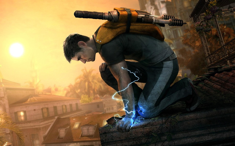 white, 1920x1200, wearing, man, infamous, hair, infamous 2, black, games, shirt, grey, pants, 1080P