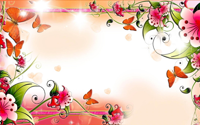pretty, lovely, bright, leaves, splendor, beautiful, animals, flutter, flowers, colorful, butterflies, 2K, hearts, spring, morning