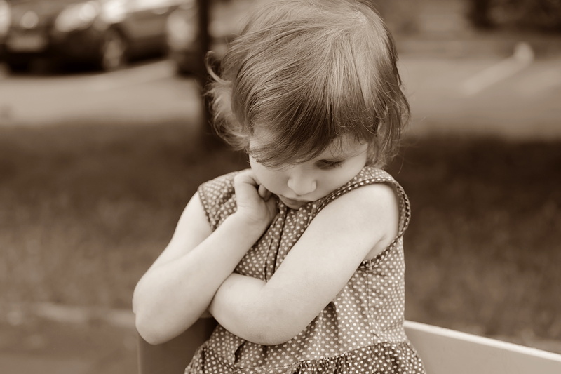 kids, cheek, innocence, wearing, photo, dot, girl, real people, standing, playground, dress, white, summer, eyes, girls, sleeved, grayscale, focus on foreground