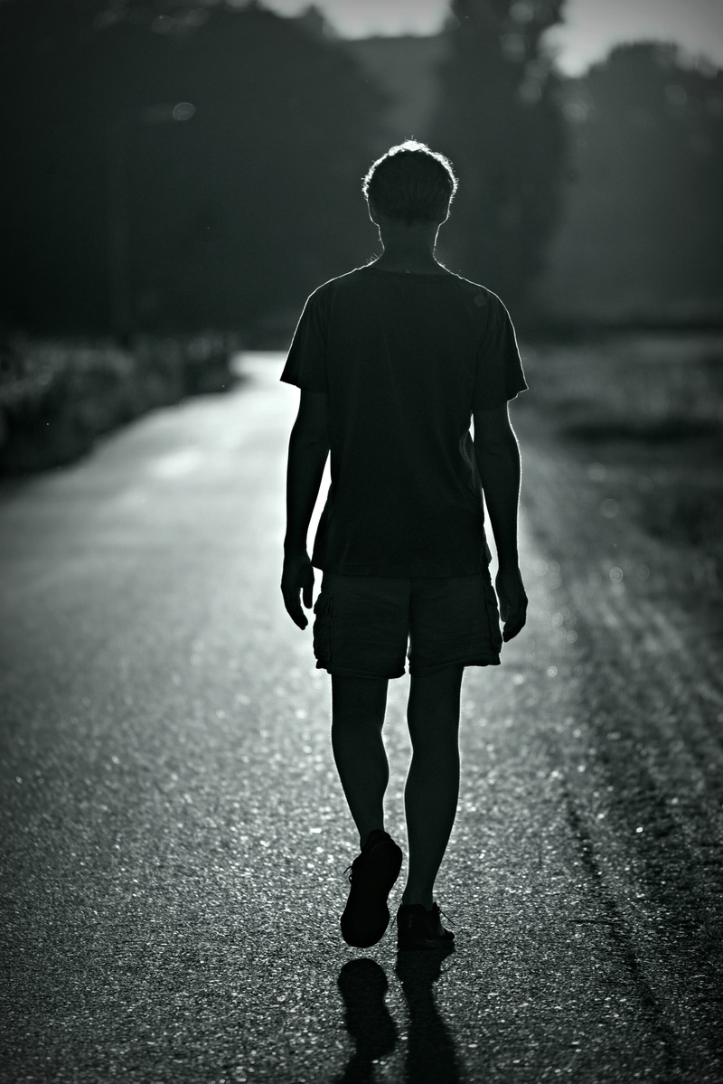 glow, lifestyles, day, hike, one person, men, people, hiking, focus on foreground, away, walking, casual clothing, nature, outdoors, the way forward, person