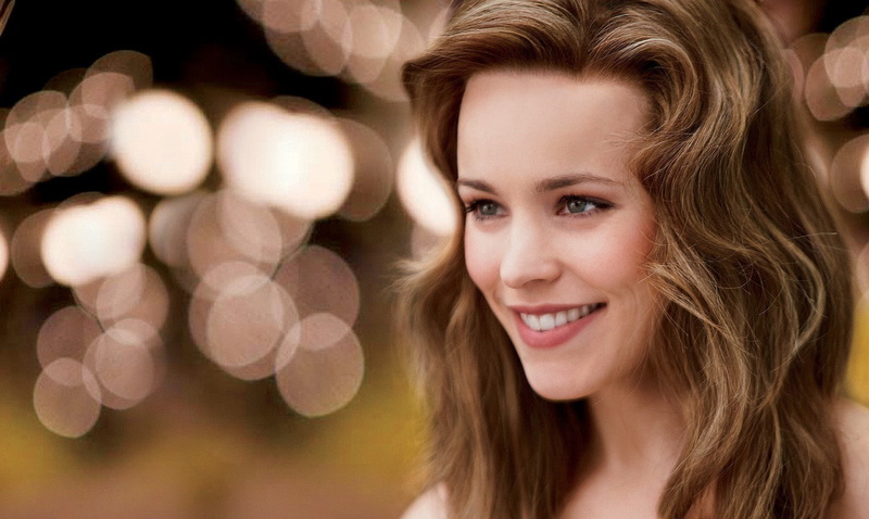 blonde, blue eyes, Rachel McAdams, women, smiling, 720P, celebrity, face