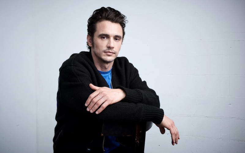 contemplation, one person, standing, young adult, young men, studio shot, black color, serious, indoors, actor, looking at camera, franco, front view, handsome
