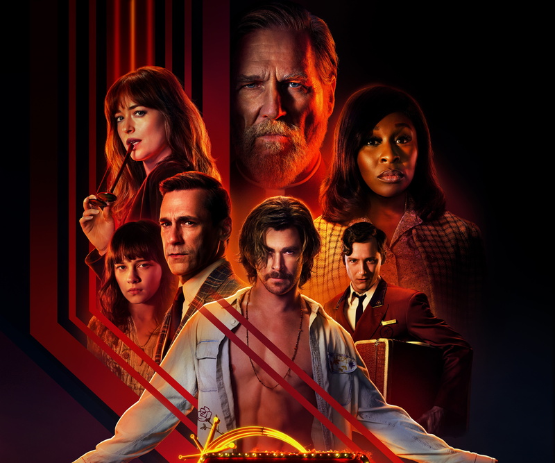 2018, 5K, Dakota Johnson, Cynthia Erivo, Jon Hamm, 5K, Lewis Pullman, Chris Hemsworth, Jeff Bridges, Bad Times at the El Royale, Cailee Spaeny