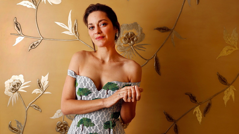 young adult, wall - building feature, floral pattern, Marion Cotillard, 1080P, beauty, lifestyles, one person, indoors, fashion, women, front view, model
