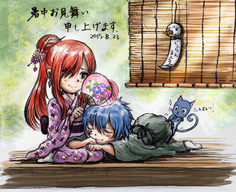 Happy (Fairy Tail), Jellal Fernandes, Fairy Tail, 2K, Erza Scarlet, Anime
