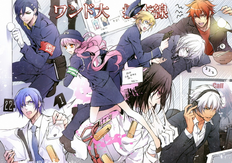 headphones, police, lulu, evidence, glasses, julius fortner, piraka, visual novel, 1080P, is rinaudo, kagerou usuba, art, Noel Valmore, wand of fortune