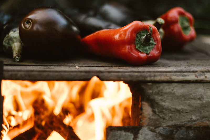 wellbeing, burning, cooking, indoors, two, bell pepper, freshness, food, healthy eating, kitchen, food and drink, red, oven, close-up, pepper, vegetable
