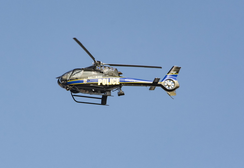 airplane, blue, emergency, transportation, helicopter, technology, outdoors, sky, nature, aerospace industry, enforcement, aircraft, city, police, copy space