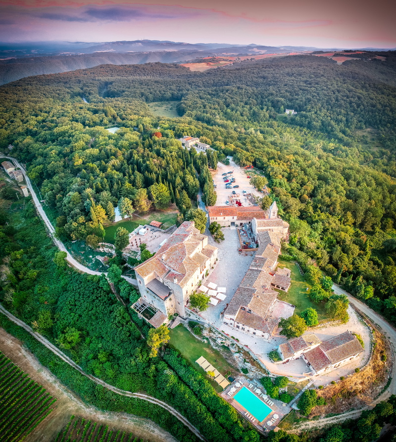 land, plant, city, green, high angle view, growth, loc. titignano, day, concrete, vegetation, orvieto, italy, scenics - nature, campus, tree, landscape