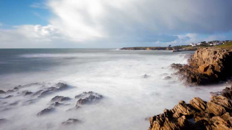 scenics, brown, 5K, body, beach, wave, filter, mer, near, ocean, doelan, bretagne, bzh, rock, body of water, nature, rx, sea, White Sea, formations, water
