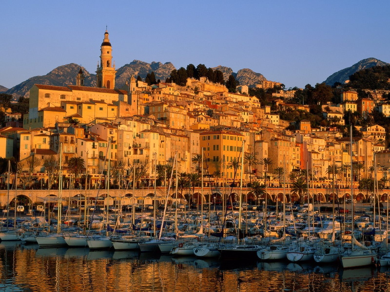 religion, menton, travel, town, mode of transportation, harbor, nautical vessel, architecture, built structure, 720P, sailboat, place of worship, sky