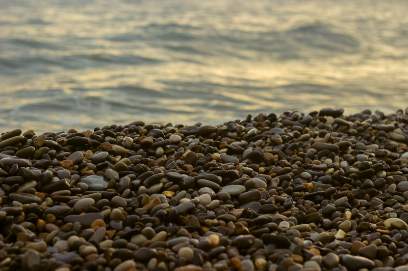 coast, 5K, beach, stones, sea