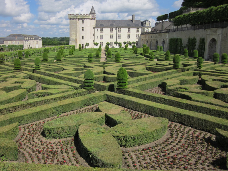 famous Place, building exterior, day, loire, landscape, france, nature, history, the past, castle, 2K, hedge, villandry, no people, beauty in nature, tourism