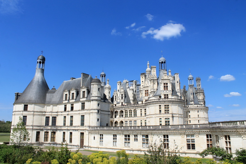royal castle, day, chambord, france, balustrade, king, renaissance, built structure, château de chambord, fireplaces, the kings castle, history, castle