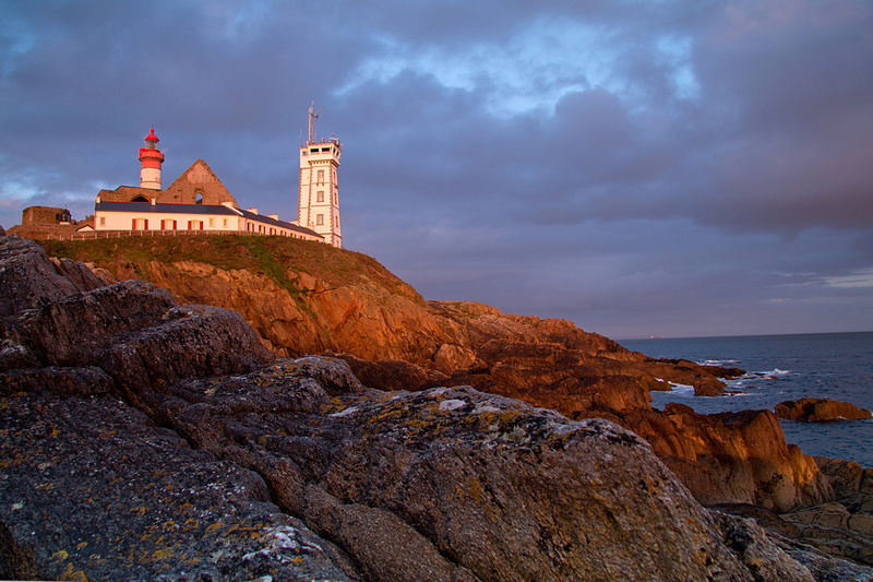 pointe, rock - object, architecture, sea, saint, environment, solid, building exterior, Brittany, no people, beach, sunset, lighthouse, france, coastline