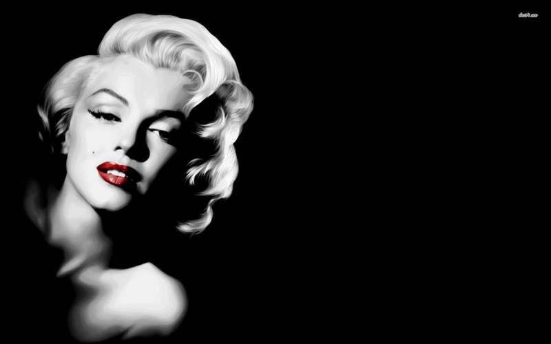 red lipstick, depression - sadness, hairstyle, 1080P, indoors, black background, glamour, dark, adult, beauty, headshot, fashion, vector, copy space, studio shot
