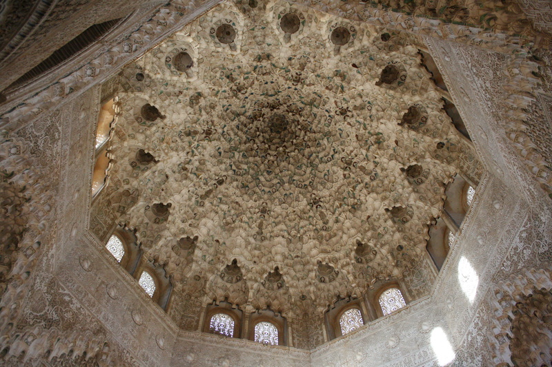 building, no people, the past, old, granada, belief, architecture and art, ceiling, low angle view, travel destinations, religion, spirituality, alhambra