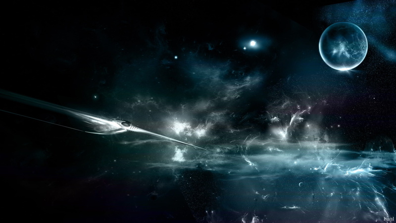 aliens, spooky, night, space, galaxy, storm, nature, moon, spaceship, fantasy art, digital art, fog, dark, planet - space, futuristic, space art, sky, smoke - physical structure