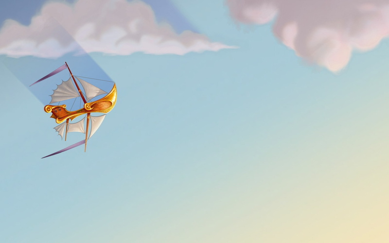 mid-air, kite, nature, Beyond Reality, cloud - sky, no people, low angle view, beauty in nature, fantasy art, sunlight, Bejeweled 3, flying, day, sky, Bejeweled