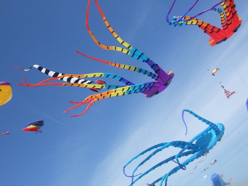 festival, sky, Uttarayan, in, Kites, style, And, fly, Big, different, ON!, 720P, Colorful