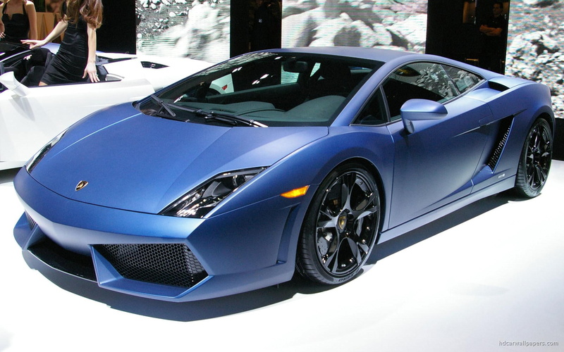 lamborghini, 1080P, cars, gallardo, expo, auto, blue