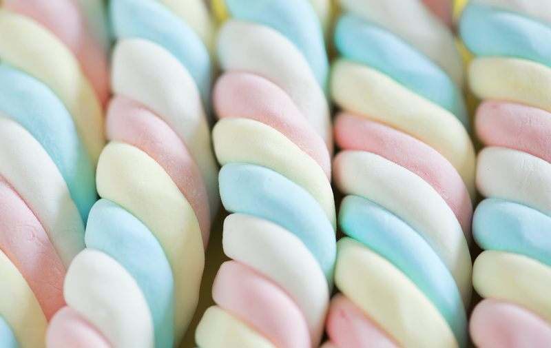 snack, no people, backgrounds, delicious, marshmallow, multi colored, 4K, close-up, multicolored, freshness, variation, food, abundance, indulgence, full frame