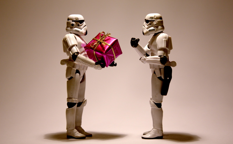 christmas, silver colored, action, Holidays/Christmas, technology, indoors, human representation, stormtrooper, stormtroopers, female likeness, Star Wars