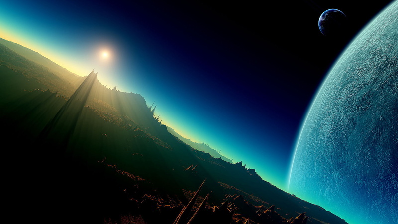 sci, fi, rising, space and planet, planet, 1080P
