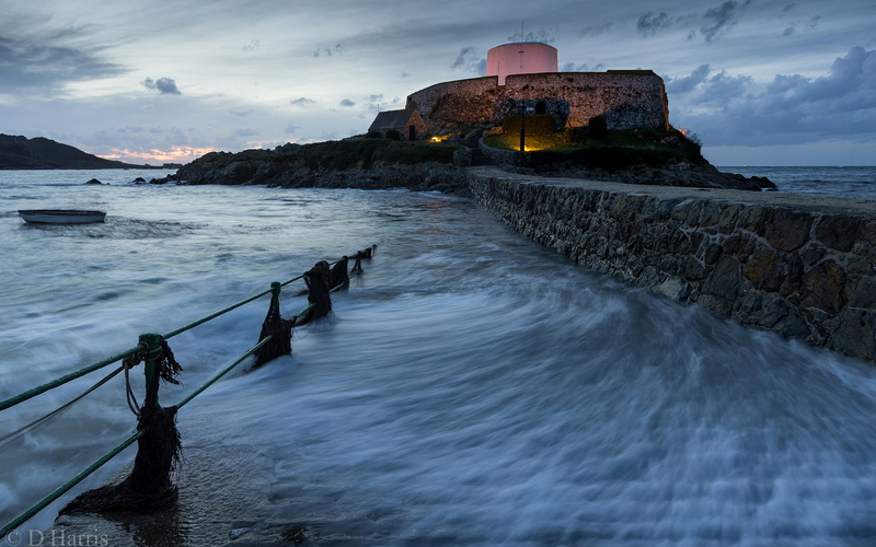 grey, 1080P, nature, building, house, wall, sea, concrete, hd, lights, near, ocean, rail