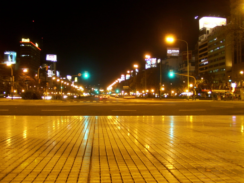 paving stone, downtown, mode of transportation, metropolitan, buildings, tower, street, photography, metropolis, nature, empty, 2K, street light, night