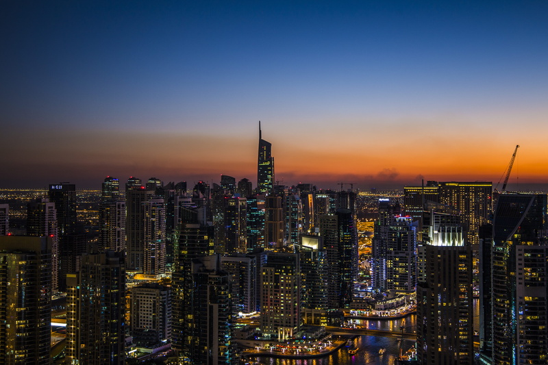 cityscape, dusk, residential district, skyline, downtown district, citylights, skyscraper, tall, sky, city life, architectural design, city, night, urban