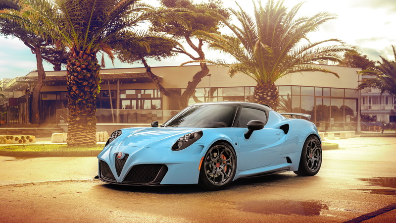 Tuning, Pogea Racing Zeus, Sport Car, Car, Alfa Romeo, Alfa Romeo 4C Zeus, Race Car, Alfa Romeo 4C, 4K, Blue Car