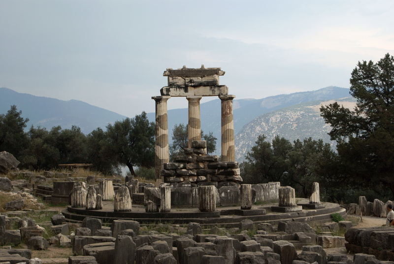 archaeology, architectural Column, architecture, ancient, tourism, famous Place, built structure, travel destinations, day, delphi, greece, temple - Building