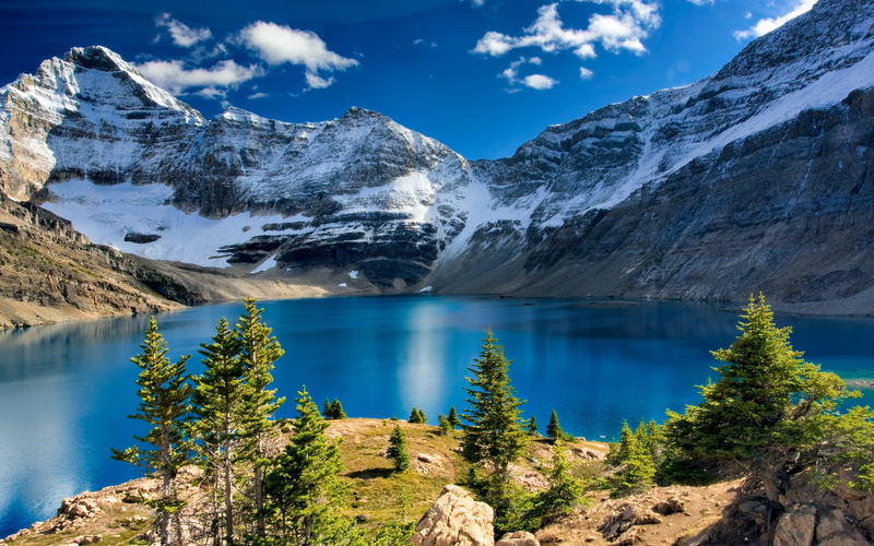 nature, 2K, mountain, forest, landscape, lake, k, ultrahd, ultrahd 4k