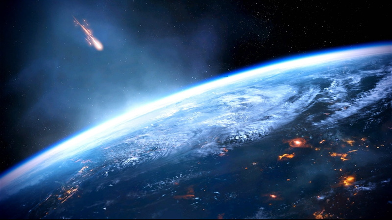 earth, universe, meteors, 1080P, space, meteor, planet
