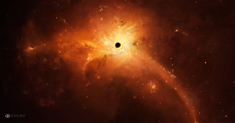 Black Hole, Space, Stars, Sci Fi, 2K