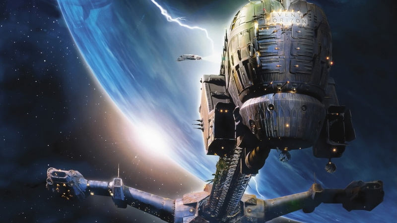 event, horizon, stars, sci fi, 1080P, planet, spaceship, spacecraft