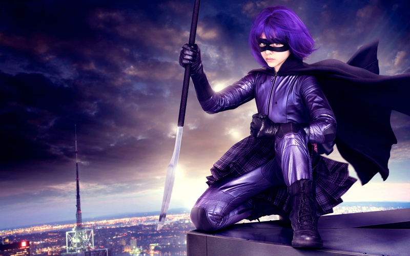 cloud - sky, city, moretz, grace, clothing, people, architecture, purple, girl, young adult, movie, adult, sky, nature, hit, full length, standing, motion