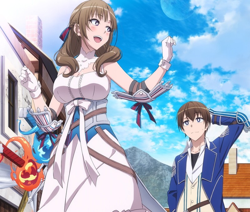Anime, Blush, Dress, Brown Hair, Boy, 1080P, Glove, Blue Eyes, Mamako Oosuki, Smile, Long Hair, Woman, Masato Oosuki, White Dress, Do You Love Your Mom and Her Two-Hit Multi-Target Attacks?