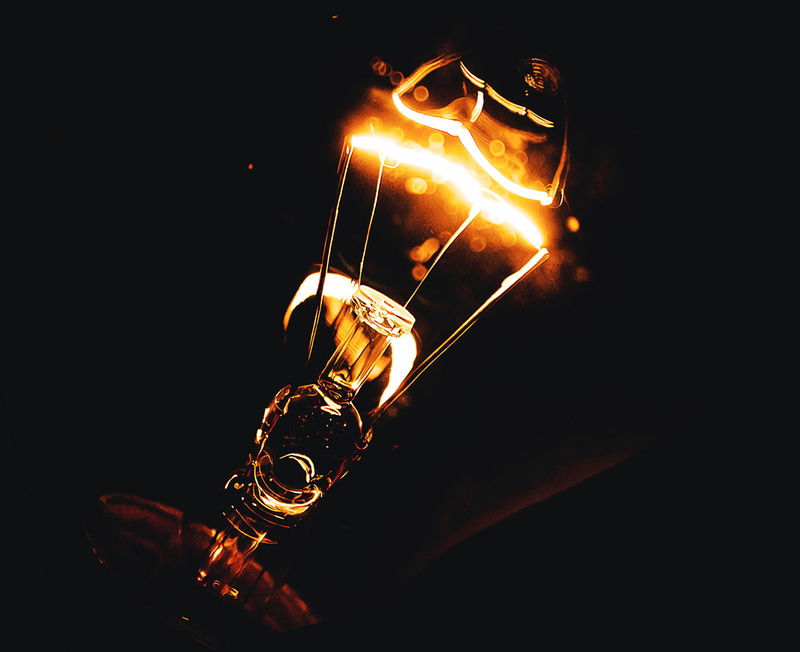 light bulb, lamp, night, single object, black background, string, music, lighting equipment, bokeh, illuminated, glow, table, energy, light, insubstantial