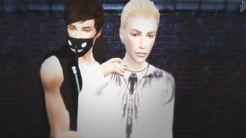 people, brick wall, indoors, young adult, female likeness, human representation, two people, representation, waist up, Sims 4, video games, brick, retail display