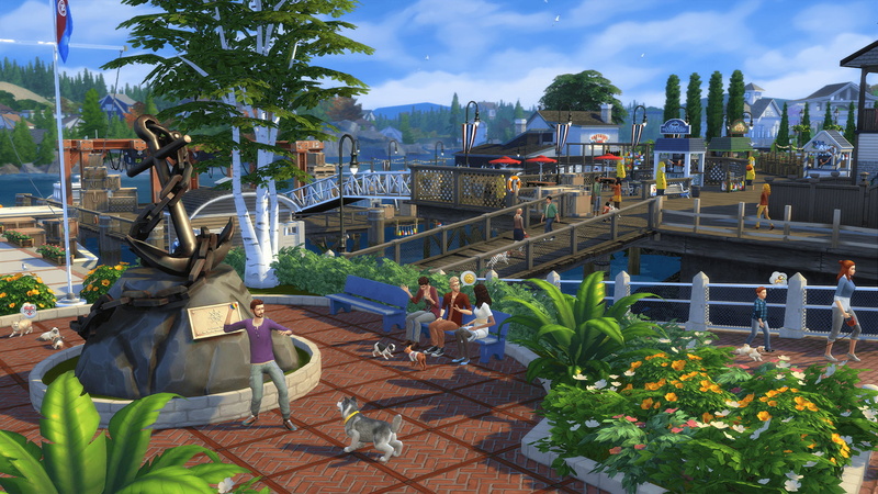 1080P, Dog, Cat, Animal, The Sims 4, Pet, Video Game, People, Garden, The Sims