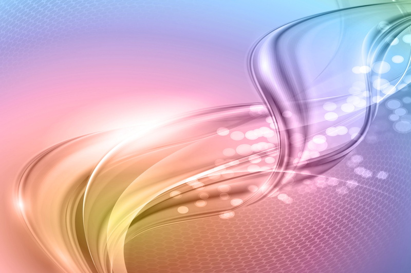 waves, creative, rainbow, abstract, colors, 2K, background