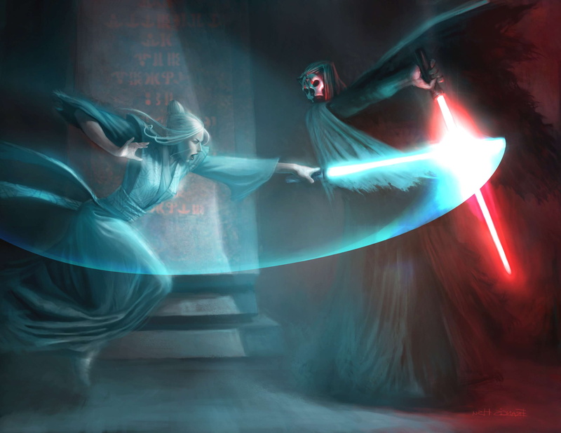 adult, illuminated, dark, dreamlike, Jedi, digital composite, females, human body part, fantasy, contemplation, laser, one person, women, bizarre, mystery