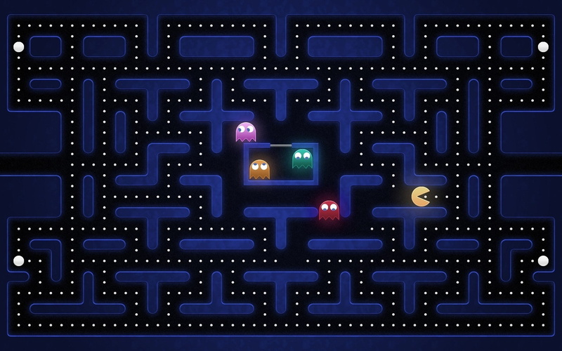 video games, 1080P, retro games, Pac-Man
